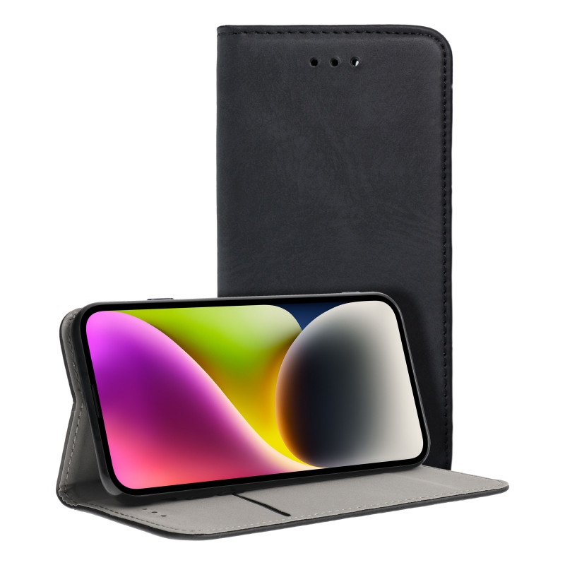 Smart Magneto book case for IPHONE 15 black