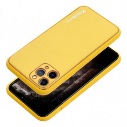 LEATHER Case for IPHONE 15 PRO MAX yellow