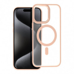 Matte Mag Cover case compatible with MagSafe for IPHONE 15 PRO MAX pink