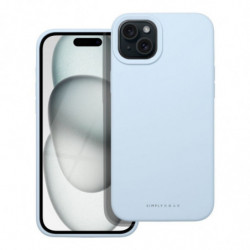 Roar Cloud-Skin Case - for iPhone 15 Plus Light Blue