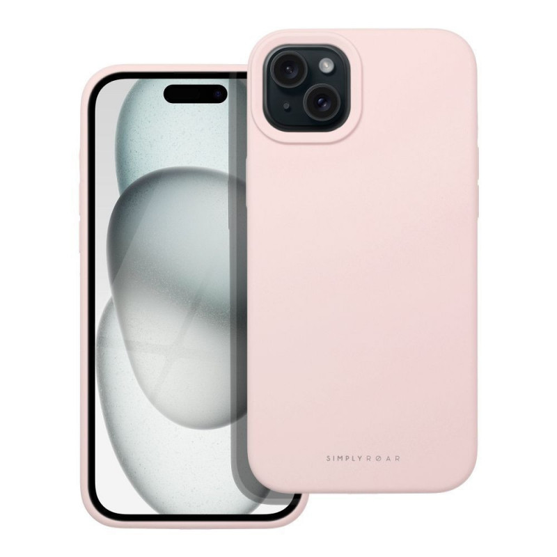 Roar Cloud-Skin Case - for iPhone 15 Plus Light Pink