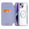 DUX DUCIS wallet case SKIN X PRO compatible with MagSafe for IPHONE 15 purple