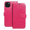 MEZZO Book case for IPHONE 15 Plus mandala magenta