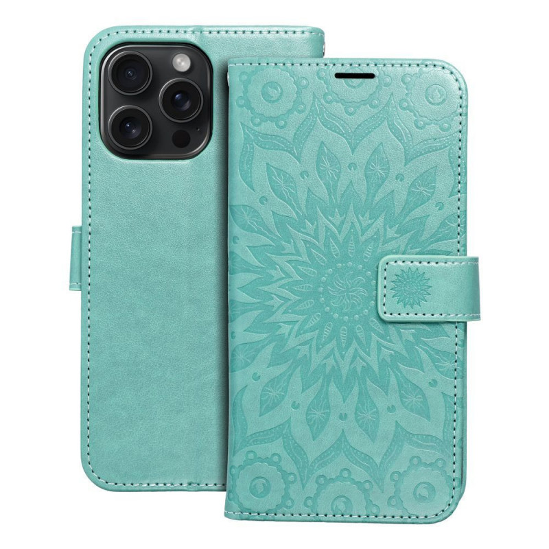 MEZZO Book case for IPHONE 15 Pro Max mandala green