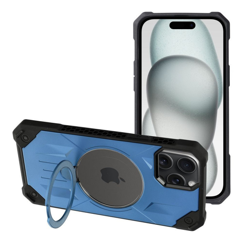 Case ARMOR MAG COVER compatible with MagSafe for IPHONE 15 Plus blue