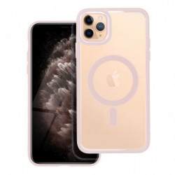 Color Edge Mag Cover case compatible with MagSafe for IPHONE 11 PRO MAX pink