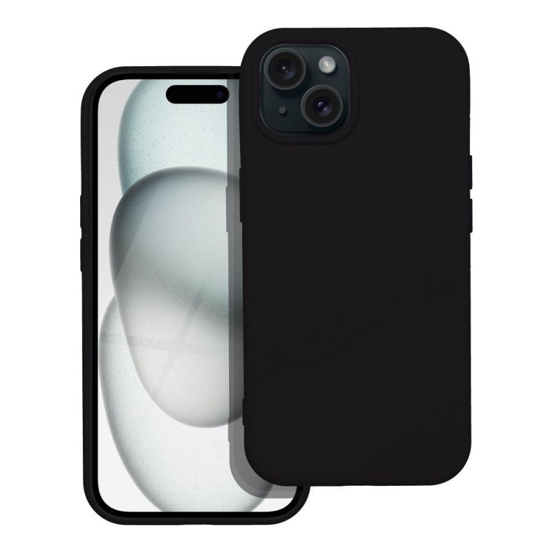 SILICONE Case for IPHONE 15 PLUS black