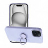 SILICONE RING Case for IPHONE 15 violet