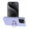 SILICONE RING Case for IPHONE 15 PRO MAX violet