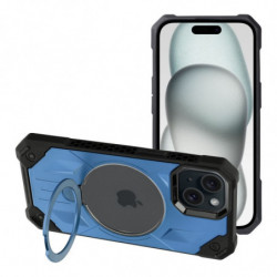 Case ARMOR MAG COVER compatible with MagSafe for IPHONE 15 blue