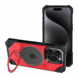 Case ARMOR MAG COVER compatible with MagSafe for IPHONE 15 Pro Max red