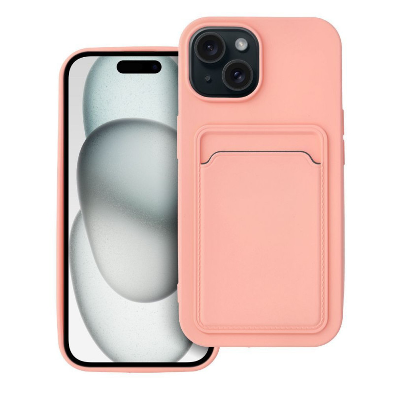 Case CARD for IPHONE 15 pink