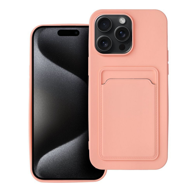 CARD Case for IPHONE 15 Pro Max pink