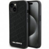 Original faceplate case KARL LAGERFELD KLHCP15SPQKPMK for iPhone 15 (Quilted Pattern / black)