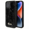 Original faceplate case GUESS GUHCP12MPSFDGSK for iPhone 12/12 Pro (Sequin Script Metal  / black)