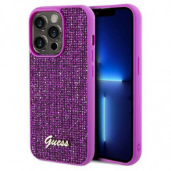 Original faceplate case GUESS GUHCP14LPMSDGSF for iPhone 14 Pro (Disco Script Metal / fuschia)