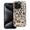 FORCELL F-PROTECT Mirage case compatible with MagSafe for IPHONE 15 PRO wild panther