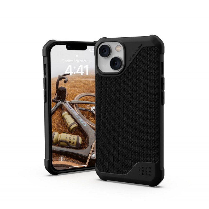 ( UAG ) Urban Armor Gear Metropolis LT case for IPHONE 14 PLUS compatible with MagSafe kevlar black