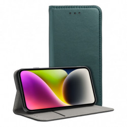 Smart Magneto book case for IPHONE 15 dark green