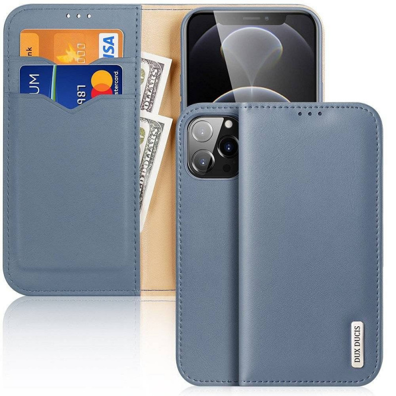 DUX DUCIS wallet case HIVO for IPHONE 13 Pro Max blue