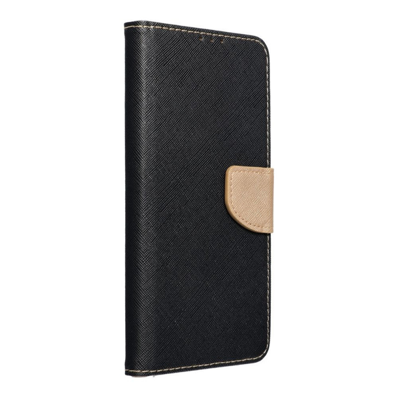 Fancy Book case for IPHONE 14 PLUS black / gold