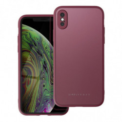 Roar Matte Glass Case  - for iPhone XS claret