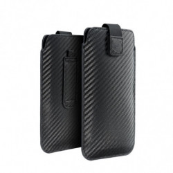 POCKET Carbon Universal Case - Size 18 - for IPHONE 15 / 15 Pro / 14 / 14 Pro / 13 / 13 PRO SAMSUNG S7 Edge / S23 / S24