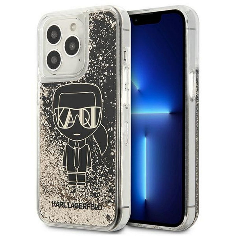 Original faceplate case KARL LAGERFELD KLHCP13LLGGKBK for iPhone 13 PRO (Glitter Gatsby Ikonik / black)