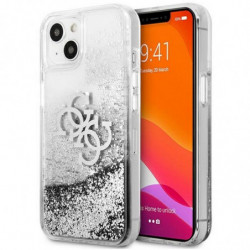 Original faceplate case GUESS GUHCP13SLG4GSI for iPhone 13 MINI (4G Big Liquid Glitter / silver)