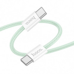 HOCO cable Type C to Type C PD QC3.0 3A 60W X104 1 m green