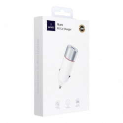 WiWU - Car Charger Mars Series Wi-QC021 30W PD+QC 1xUSB C - white