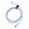 Cable Type C to Type C Power Delivery PD 60W 3A C263 blue 1 m