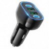 HOCO car charger  2 x USB A + 2 x Typ C PD QC 72W NZ11 black