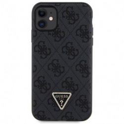 Original faceplate case GUESS GUHCN61P4TDSCPK for iPhone 11 (Leather Metal Logo Strass Crossbody / black)