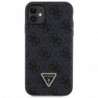 Original faceplate case GUESS GUHCN61P4TDSCPK for iPhone 11 (Leather Metal Logo Strass Crossbody / black)