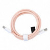 Cable Type C to Type C Power Delivery PD 60W 3A C263 pink 1,5 m