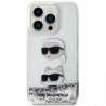 Original faceplate case KARL LAGERFELD KLHCN61LDHKCNS for iPhone 11 (Liquid Glitter KC / white)