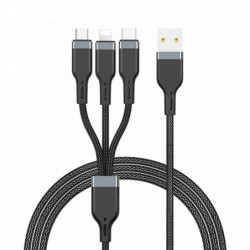 WiWU - Platinum Series Data Cable Wi-C019 USB A to USB C 3A 1,2m - black