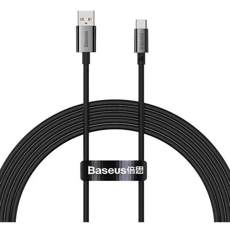 BASEUS cable USB A to Type C PD 6A 100W P10320102114-02 2 m black