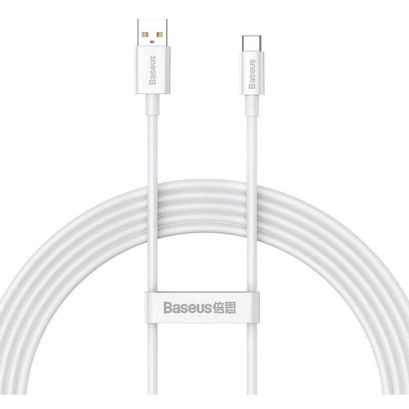 BASEUS cable USB A to Typ C PD 6A 100W P10320102214-03 2 m white