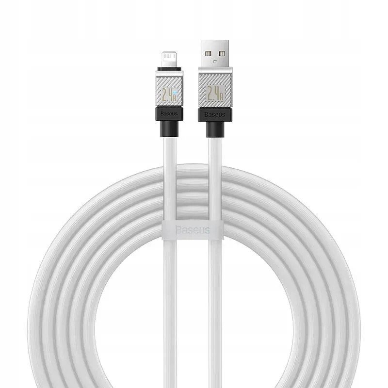 BASEUS cable USB A to Lightning 2,4A Coolplay CAKW000502 2 m white