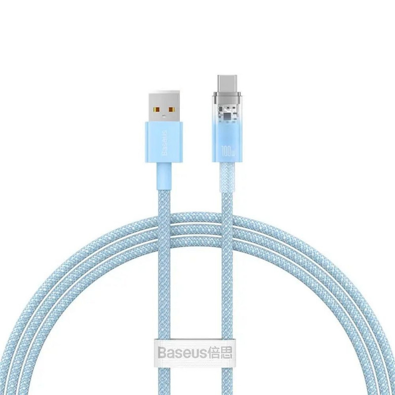 BASEUS cable USB A to Type C PD 100W Explorer CATS010403 1 m blue