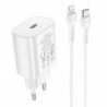 HOCO travel charger Type C + cable Type C to Lightning PD QC3.0 25W N22 white