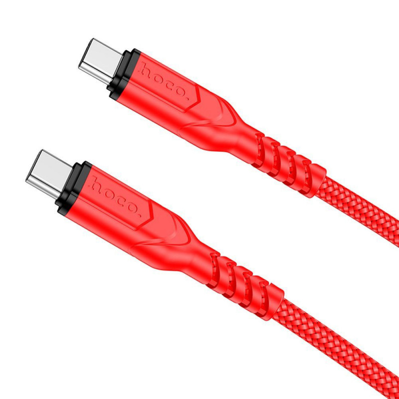 HOCO cable Type C to Type C PD QC 3A 60W X59 1 m red