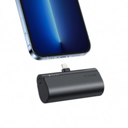 VEGER powerbank 5 000 mAh with built-in connector Lightning PD QC3.0 3A 20W PlugOn (W0556P) black