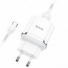 HOCO travel charger USB A + cable USB A to Type C QC3.0 3A 18W N3 white