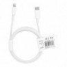 Cable Type C for iPhone Lightning 8-pin Power Delivery PD18W 2A C973 white 2 meter