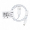 Cable Type C toType C Power Delivery PD 40W 2A C976 white 1 meter