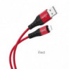 HOCO cable USB A to Lightning 2,4 X38 1 m red