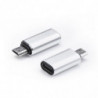 Adapter charger Typ C - Micro USB silver